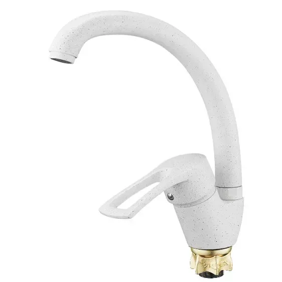 Смеситель для кухни WEZER YUB4-181-WHITE белый Киев - изображение 1