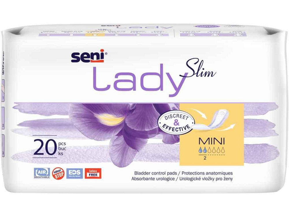 Прокладки урологічні 20шт Seni Lady Slim Mini 2крап ТМ SENI Solmir Київ - фото 1
