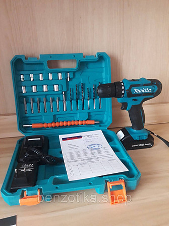 ШУРУПОВЕРТ MAKITA 550DWE 24V 5A/H LI-ION (З НАБОРОМ СВЕРДЕЛ І БІТ) Київ - фото 1
