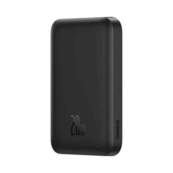 Павербанк 6000 mAh Baseus Mini Air 20W быстрая зарядка магнитная беспроводная зарядка Cluster Black power bank повербанк Одесса
