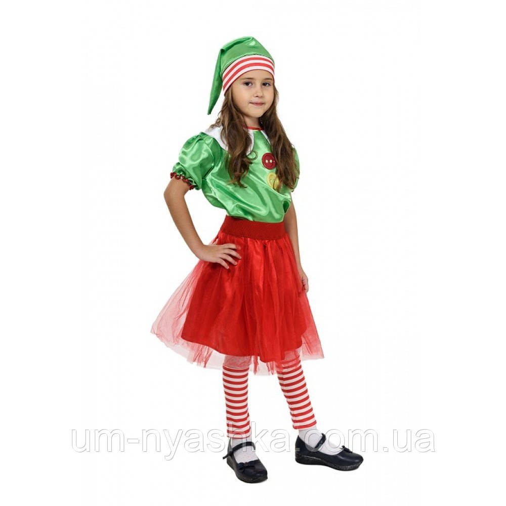 Дитячий новорічний костюм Ельфа для дівчинки Ельфійка Кривий Ріг - фото 2