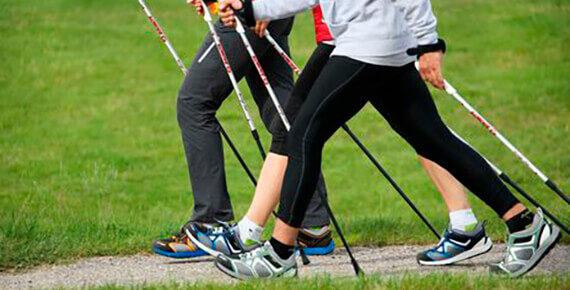 Треккинговые палки для скандинавской ходьбы 2 палки Черные Бровары - изображение 5