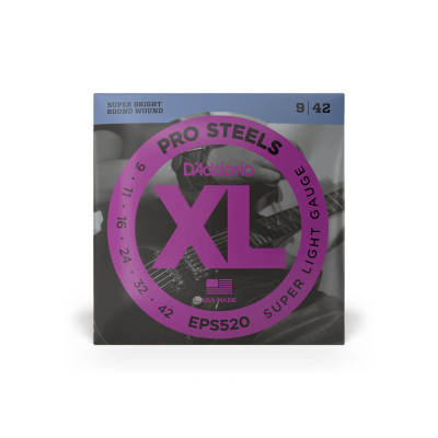 Струны для гитары D'Addario XL ProSteels Super Light (9-42) (EPS520) Винница - изображение 1
