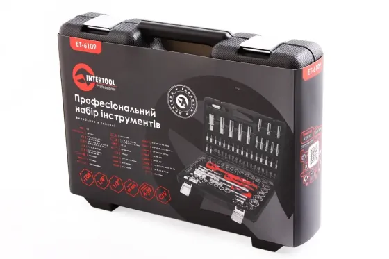 Набір голівок і насадок 108 ед. Intertool Prof 12-г. 1/2, 1/4 Вінниця