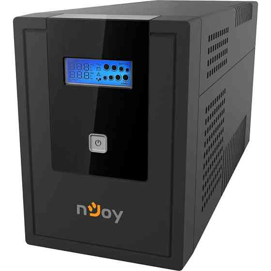 ДБЖ NJOY Cadu 1500 (UPCMTLS615HCAAZ01B), Lin.int., AVR, 4 x Schuko, USB, LCD, пластик Чорний Харьков