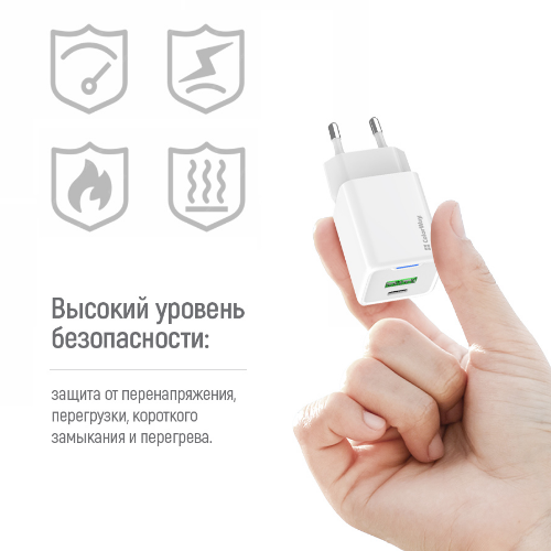 Зарядний пристрій мережевий USB/Type-C 30W білий GaN Mini ColorWay Житомир