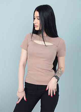 Футболка з вирізом "Bianka" оптом | Норма Київ