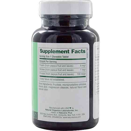 Ферменты папайи Nature's Plus Papaya Enzyme 360 жев таб Киев