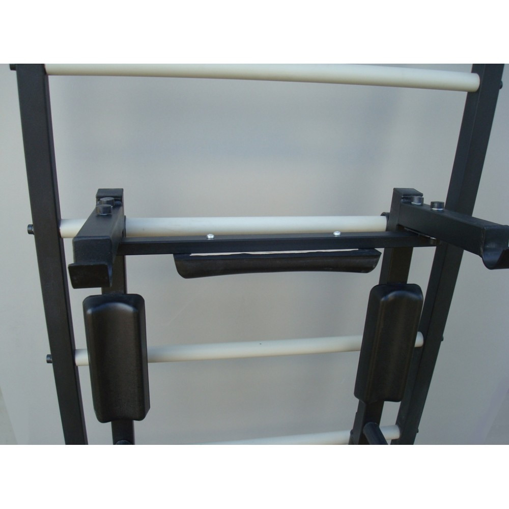 Шведская стенка передвижная Universal Brown универсальная без креплений со скамьей для пресса турник брусья Каменское - изображение 5