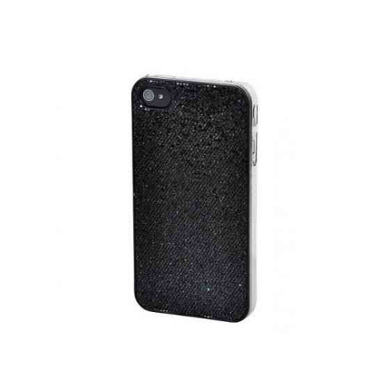 Кришка для Iphone 4S "Glitter black" Рівне