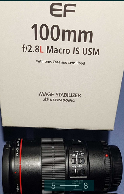 Объектив Canon EF 100mm. F/2.8L Macro IS USM. Киев - изображение 4