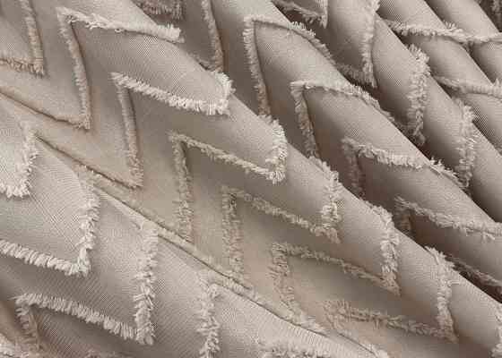 Комплект штор VR-Textil Лен Букле 150х270 2шт и Тюль 600х270 1813ш-115т Пудровый с белым 71-039/5 Киев