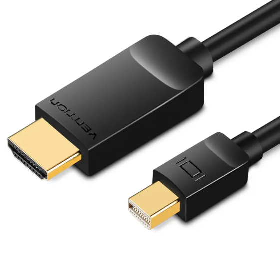 Кабель Vention 4K Mini DisplayPort to HDMI Cable 1.5M Black (HAHBG) Киев