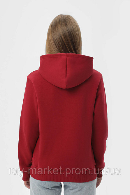 Набір жіночий худі утеплене 2шт RAY BASIC Бордовий/Темно-сірий (U0401W-Burgundy-Dark Grey) Київ - фото 5