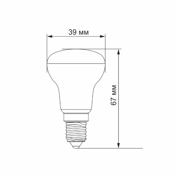 Лампа R39e 4W E14 4100К 220V LED Videx Житомир - фото 3