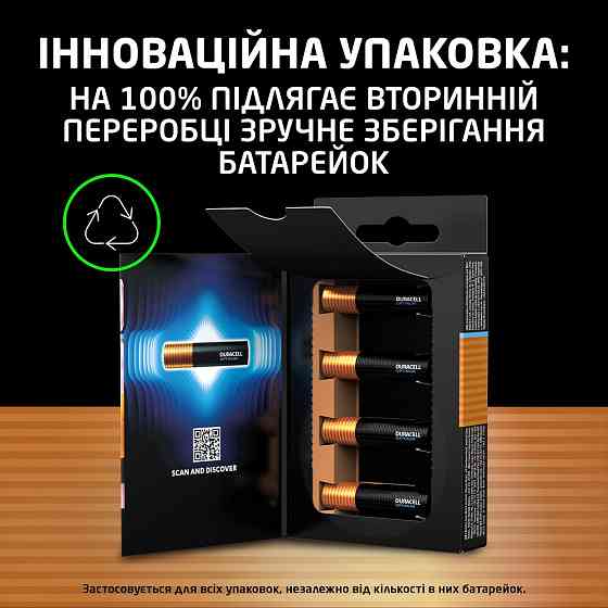 Лужні батарейки Duracell Optimum AAA, 8 шт. (6835423) Київ
