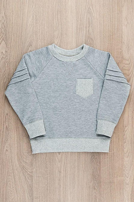 Джемпер для хлопчика, сірий топ 146 Крохатушка одяг Київ - фото 1