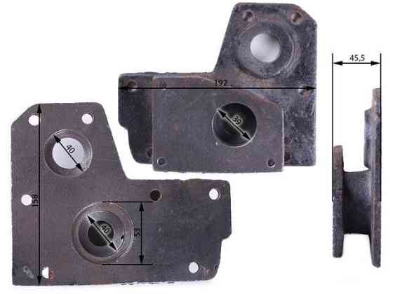 Плита крепления гидронасоса на мототрактор (под 3 болта) - MT Мукачево