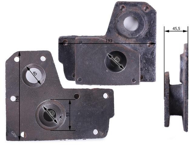 Плита крепления гидронасоса на мототрактор (под 3 болта) - MT Мукачево - изображение 3