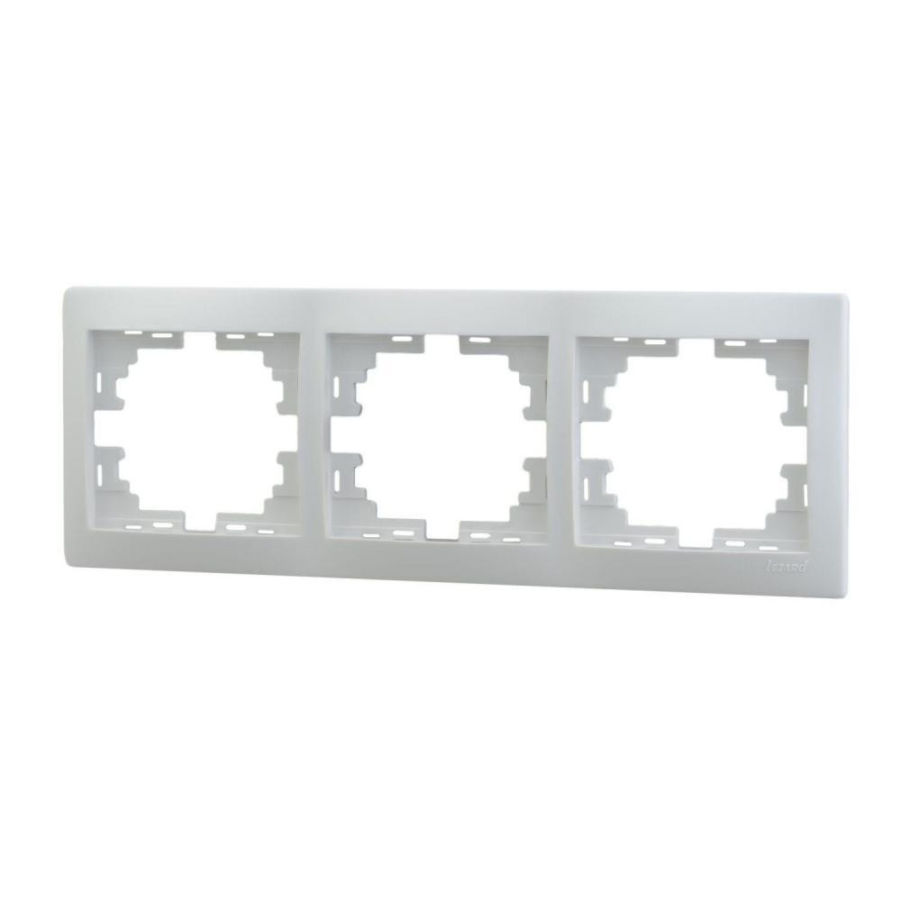 MIRA Рамка 3-а горизонтальна без вставки білий Lezard Харків - фото 2