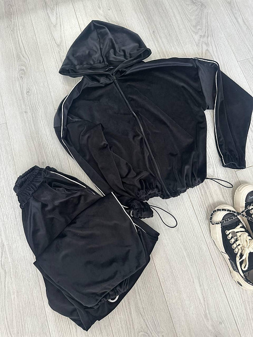 Женский стильный комфортный костюм двойка велюр спорт Premium Одесса - изображение 2