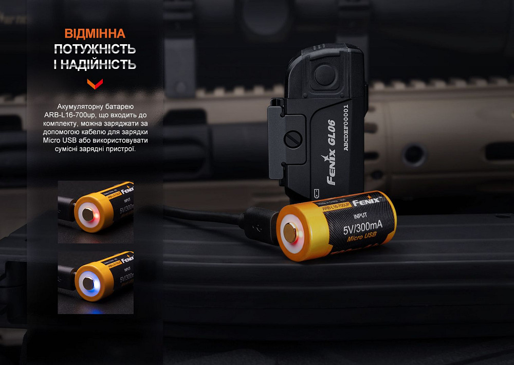 Ліхтар до пістолета Fenix GL06-365 Київ - фото 12