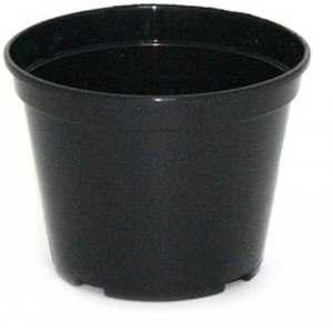 Вазон для розсади 11*8см круглий чорний Алеана Житомир - фото 1