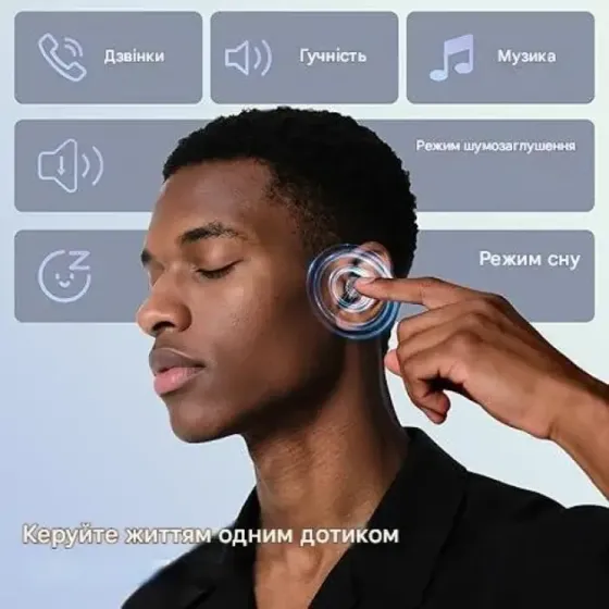 Безпровідні Bluetooth-навушники для сну Aggoo D20 Sleep Earbuds з ANC Луцк