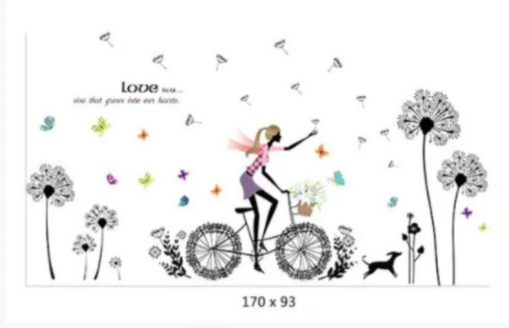 Виниловая наклейка на стену Одуванчики Киев - изображение 3