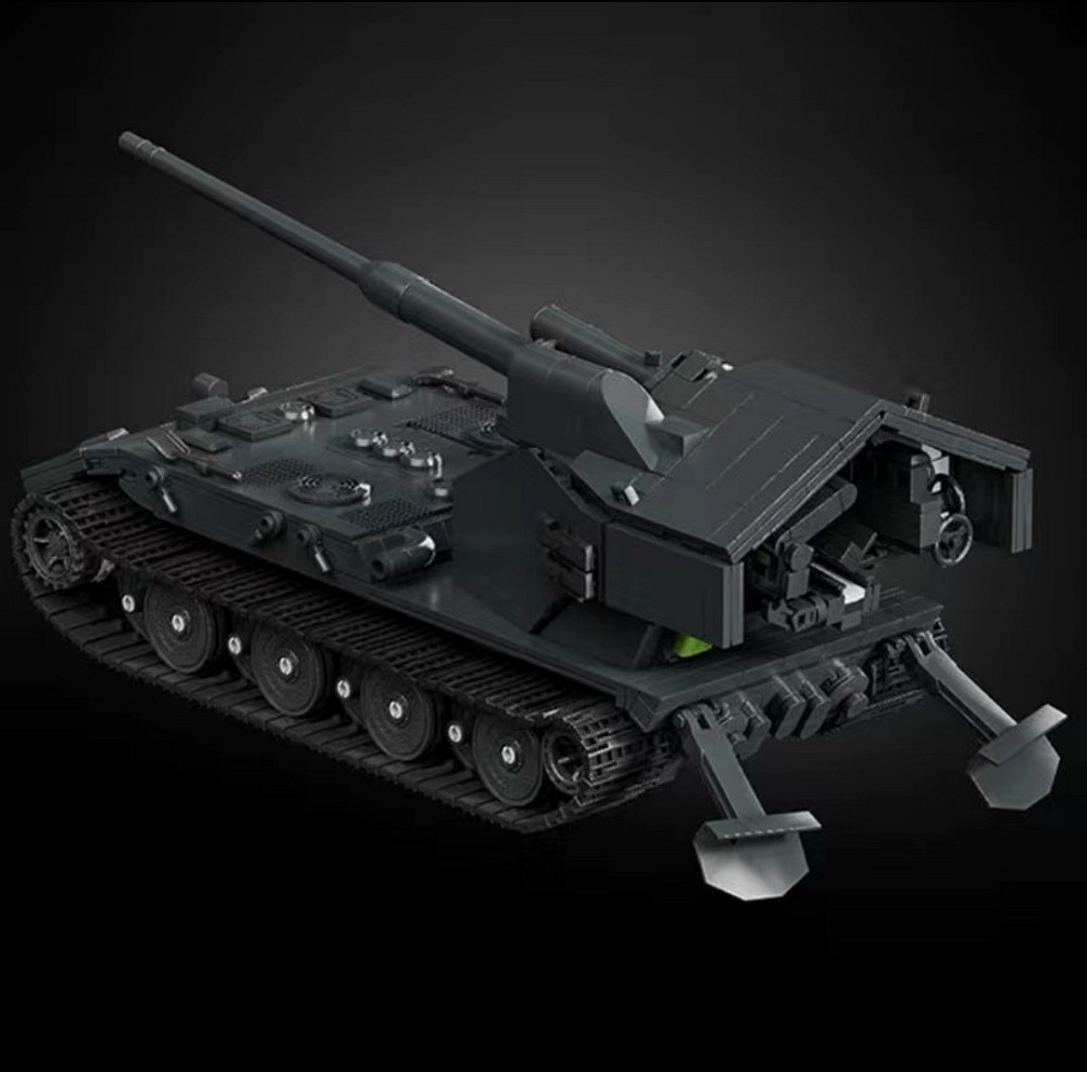 Конструктор  Waffenträger E-100 — 2036 деталей, масштаб 1:28, сумісний з LEGO Technic Київ - фото 4