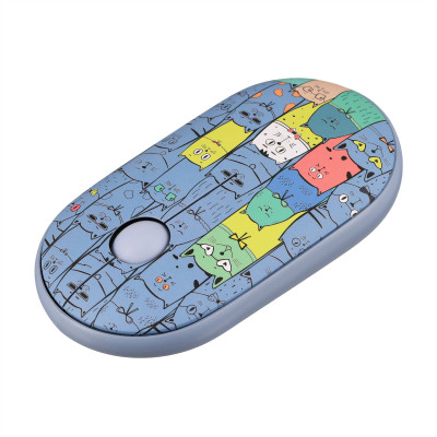 Мишка 2E MF300 PETSCATS Silent Wireless/Bluetooth Blue (2E-MF300WPETSBL) Вінниця - фото 5