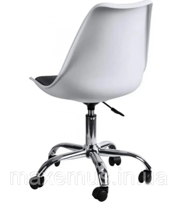 Офисное кресло для работы за компьютером В 48 7 ортопедическое кресло для дома и офиса белое с черным Мостиска - изображение 6