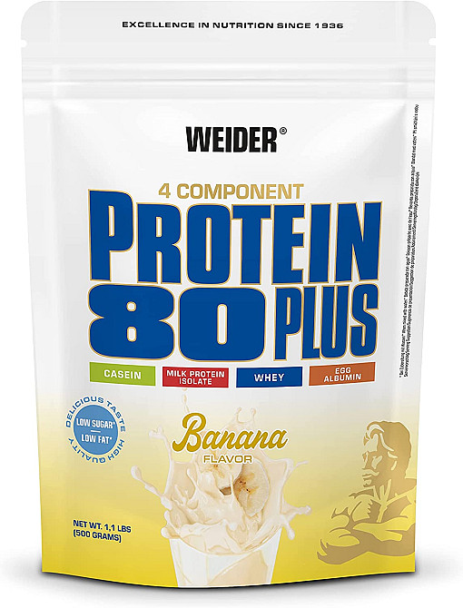 Protein 80 Plus (банан) 500 g Луцк - изображение 1