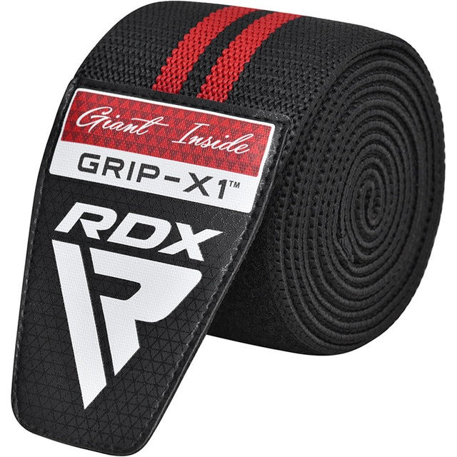 Бинти на коліна RDX GYM KNEE WRAP R11 BLACK/RED Каменское - изображение 6