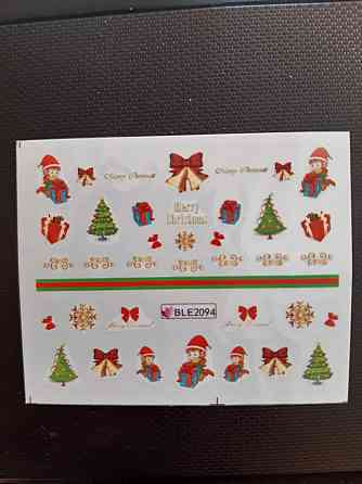 Новогодние наклейки на ногти Киев