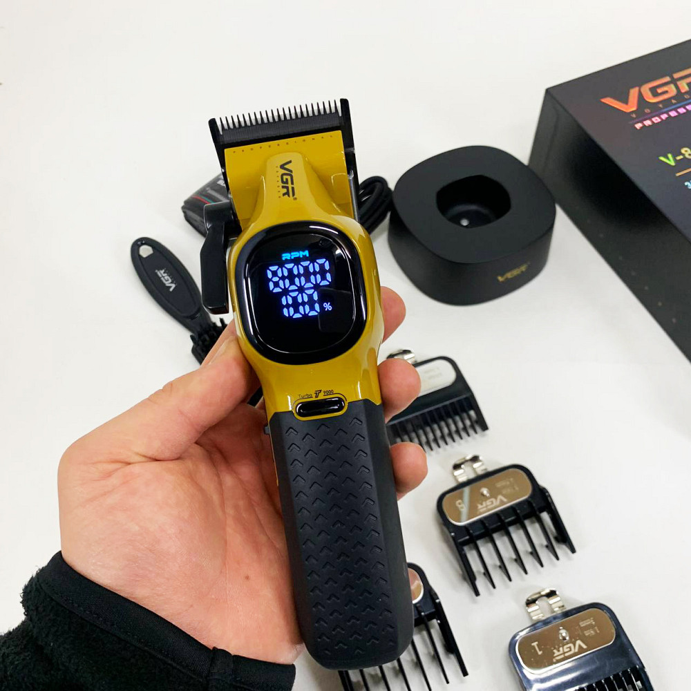 Машинка для стрижки аккумуляторная VGR V-886C GOLD QL-38 Львов - изображение 18