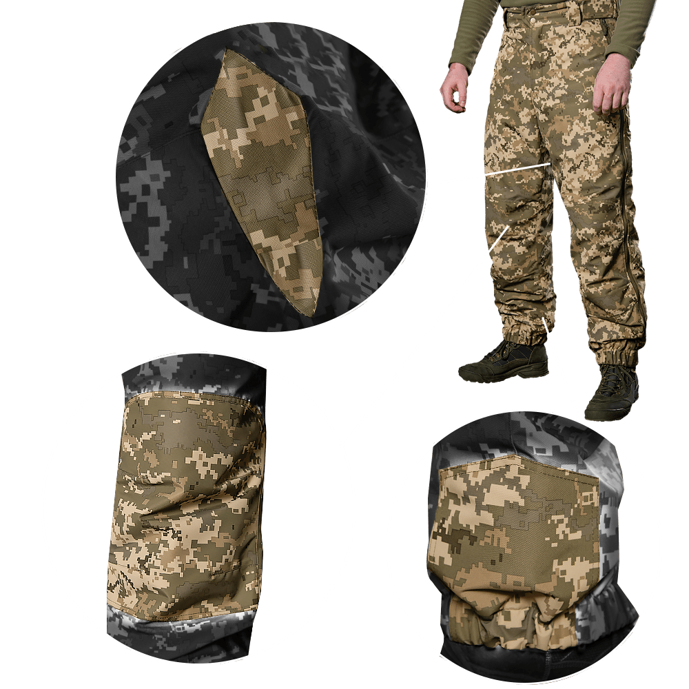 Зимние военные мембранные штаны Defender 7 level (Пиксель) L Винница - изображение 4