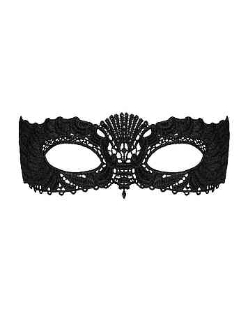 Мереживна маска Obsessive A700 mask, єдиний розмір, чорна Sex Aura Київ