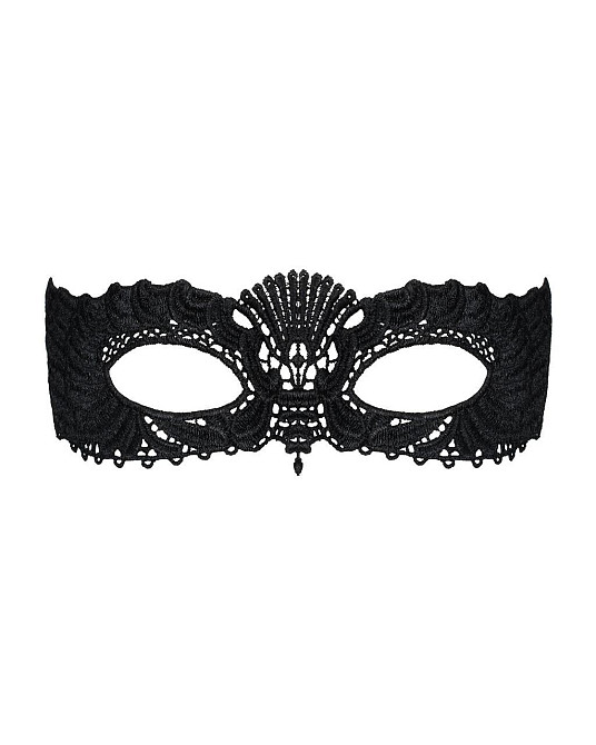 Мереживна маска Obsessive A700 mask, єдиний розмір, чорна Sex Aura Київ - фото 2