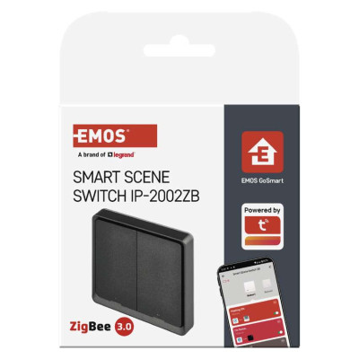 Розумний вимикач EMOS H5015 2 buttons ZigBee 3.0 Black (H5015) Вінниця - фото 2