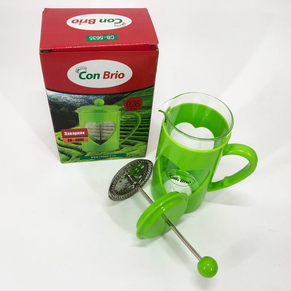 Френч-пресс красивый, Простой френч-пресс, Френч-пресс для заварки кофе вместительный UH-23 Львов - изображение 1