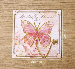 Закладка для книги металева Метелик рожевий Київ - фото 2
