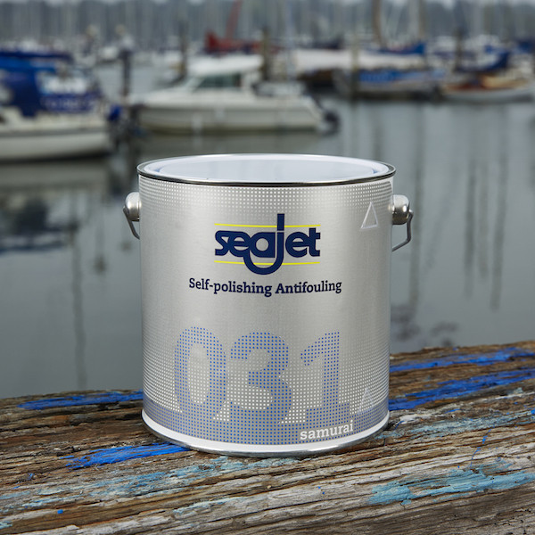Краска Антиобростайка Синяя Seajet 031 Samurai 0.75Л С Самополировкой для лодочных моторов и катеров Киев - изображение 1