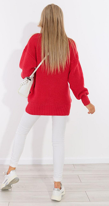 Свитер с шарфом крупной вязки (48-52) Киев - изображение 3