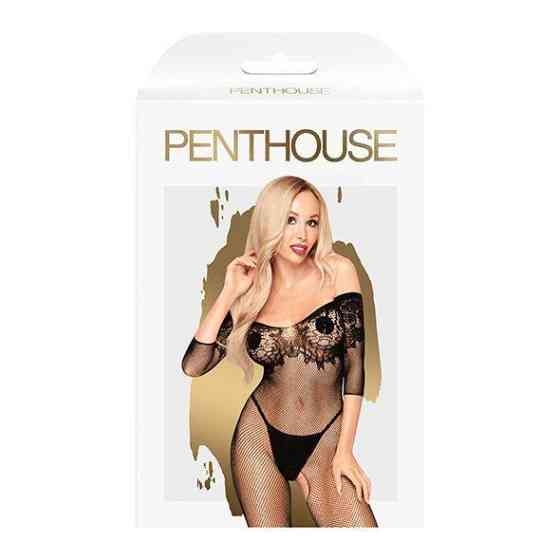 Бодистокинг с имитацией лифа Penthouse - High Profile Black XL Sex Aura Киев