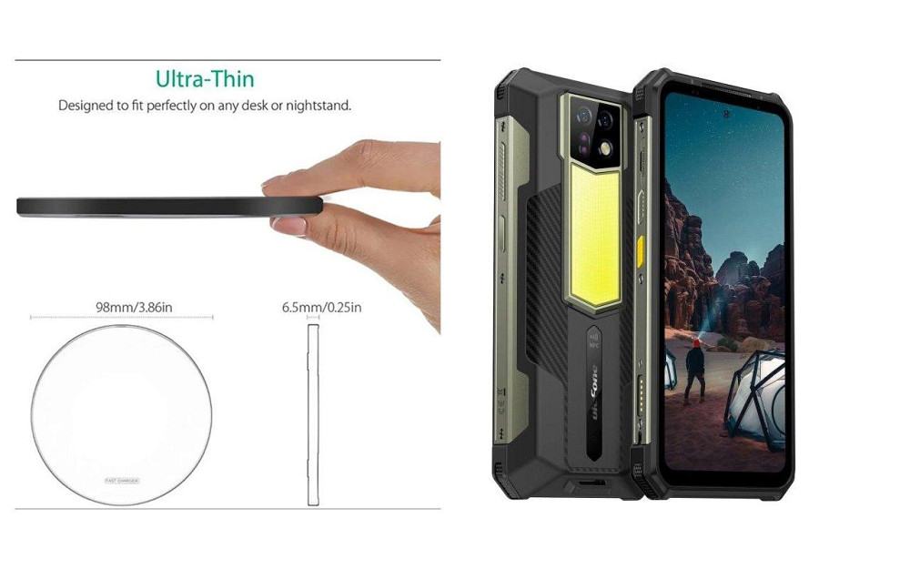Бездротовий зарядний пристрій Copper до 30W для realme GT 8 Pro, USB-C, LED Київ - фото 3