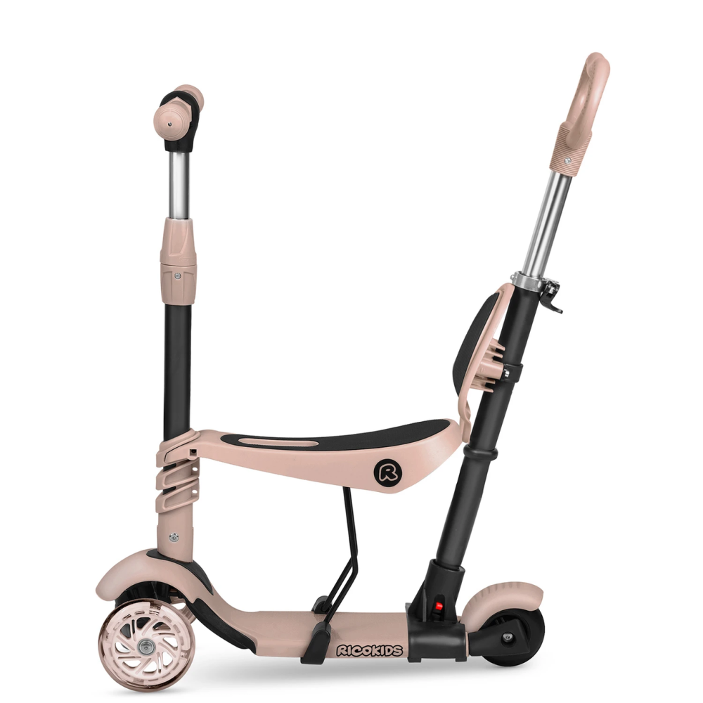 Самокат дитячий триколісний Ricokids Todi бежевий Київ - фото 9