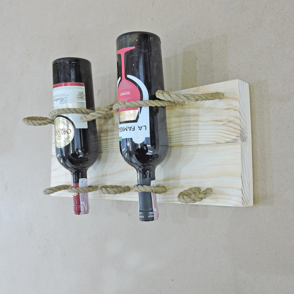 Настенная винная полка 