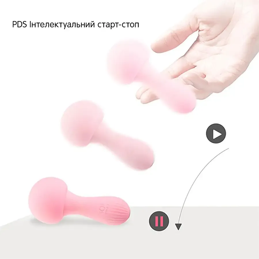 Вібромасажер Otouch MUSHROOM Teal, 7 режимів, функція нічника, технологія «старт-стоп» Львів - фото 3