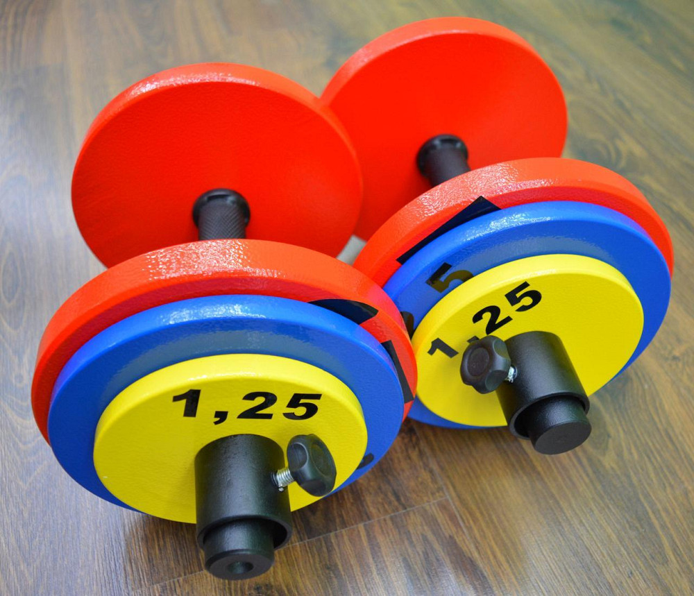 Гантели наборные 2 по 20 кг Гантели, гири, штанги и диски металлические Киев - изображение 1